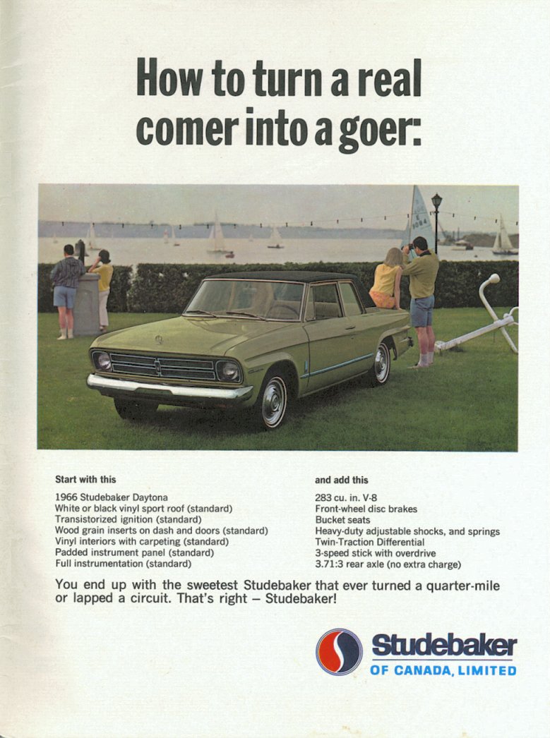 1966 Studebaker Auto Advertising